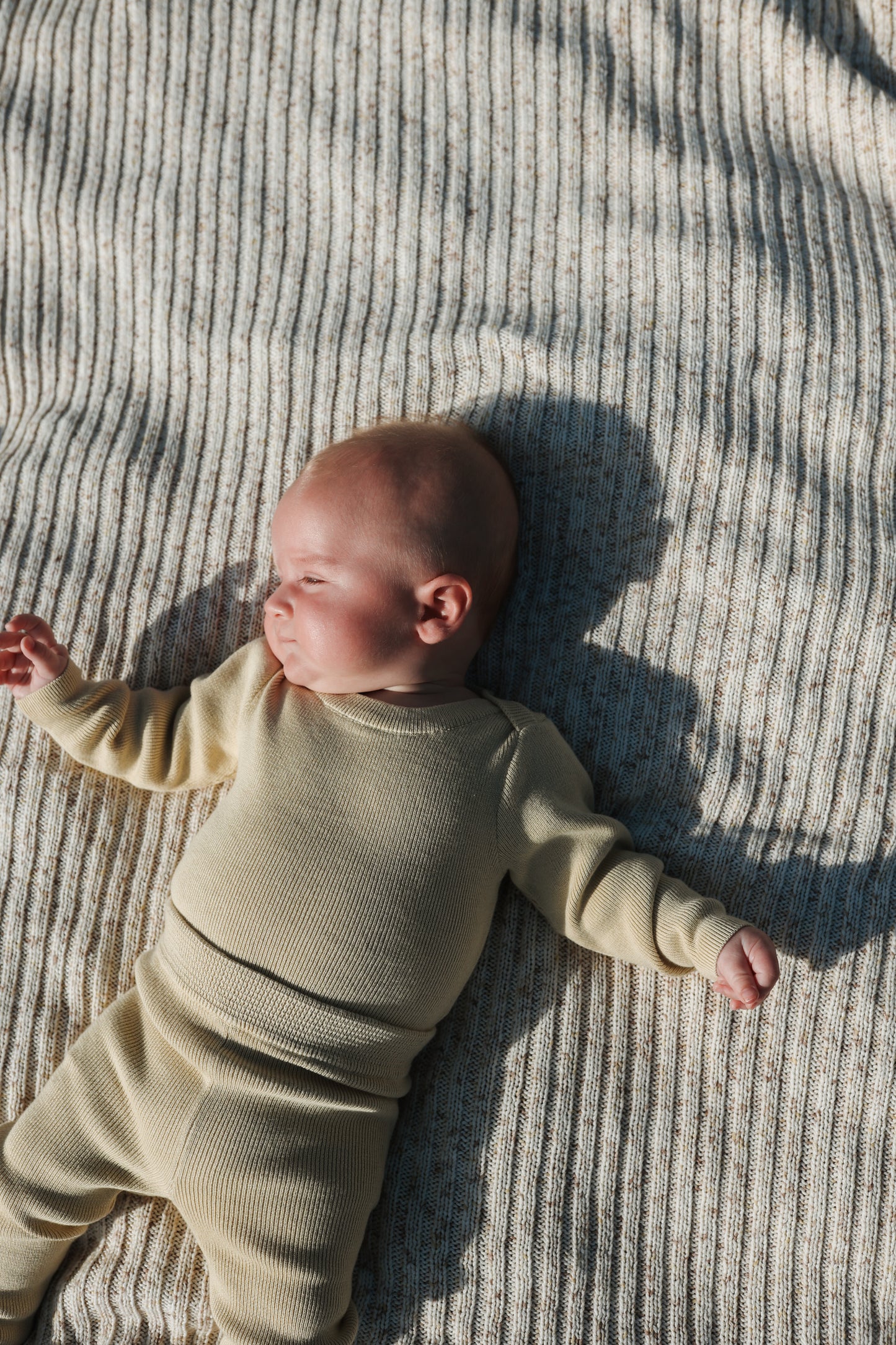 Grown Organic Ribbed Essential Bodysuit - Clay