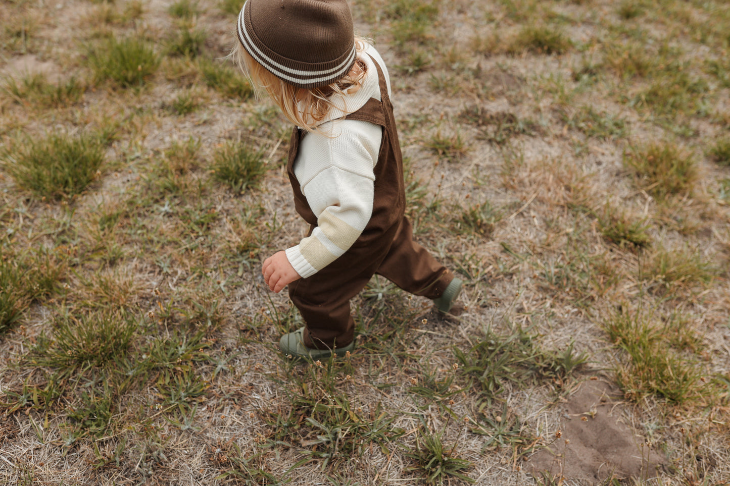 Grown Everyday Organic Denim Overalls - Clay