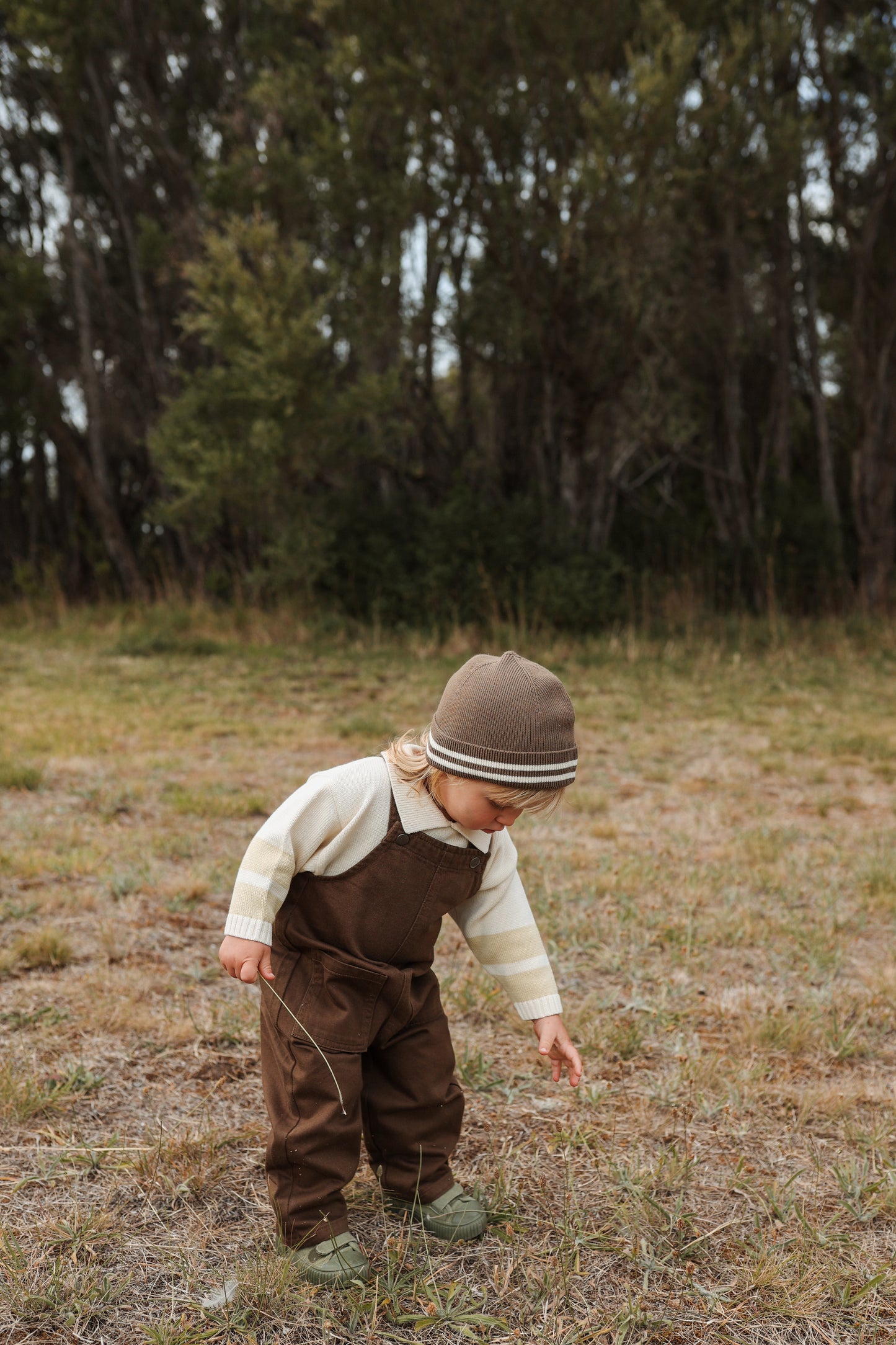 Grown Everyday Organic Denim Overalls - Clay