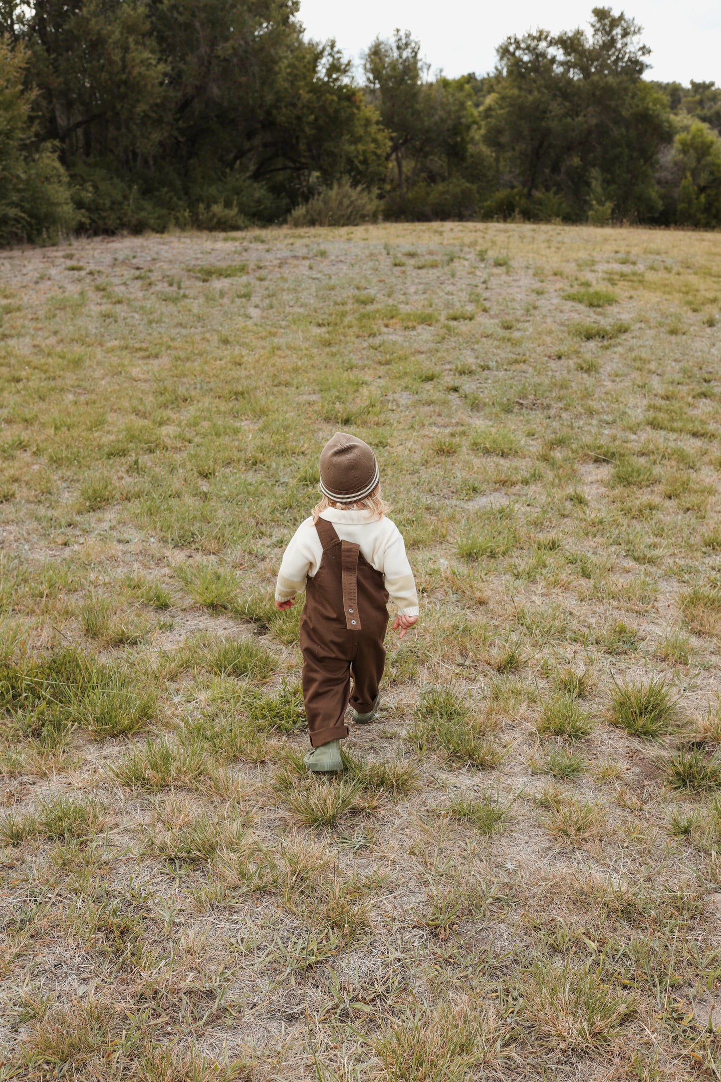 Grown Everyday Organic Denim Overalls - Clay