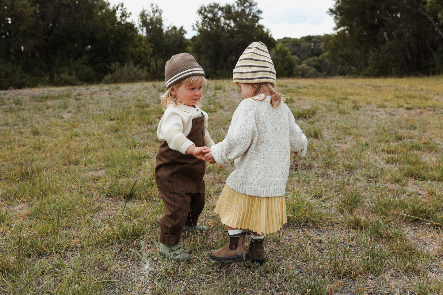 Grown Everyday Organic Denim Overalls - Clay