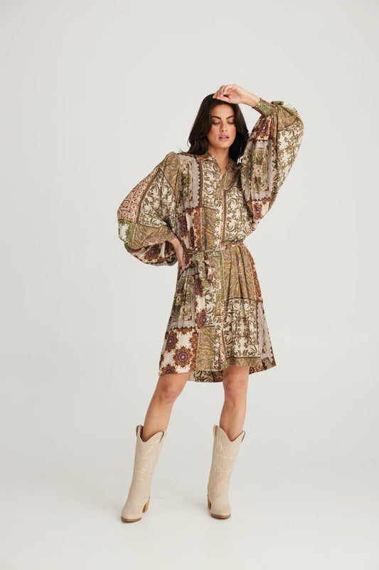 Talisman Annabella Dress - Paisley Knit