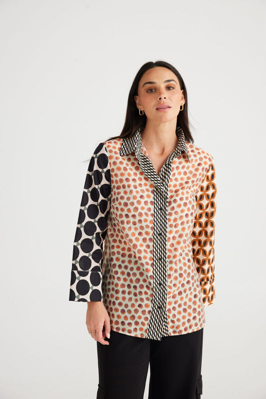 Brave and True Lucy Shirt - Gingerbread