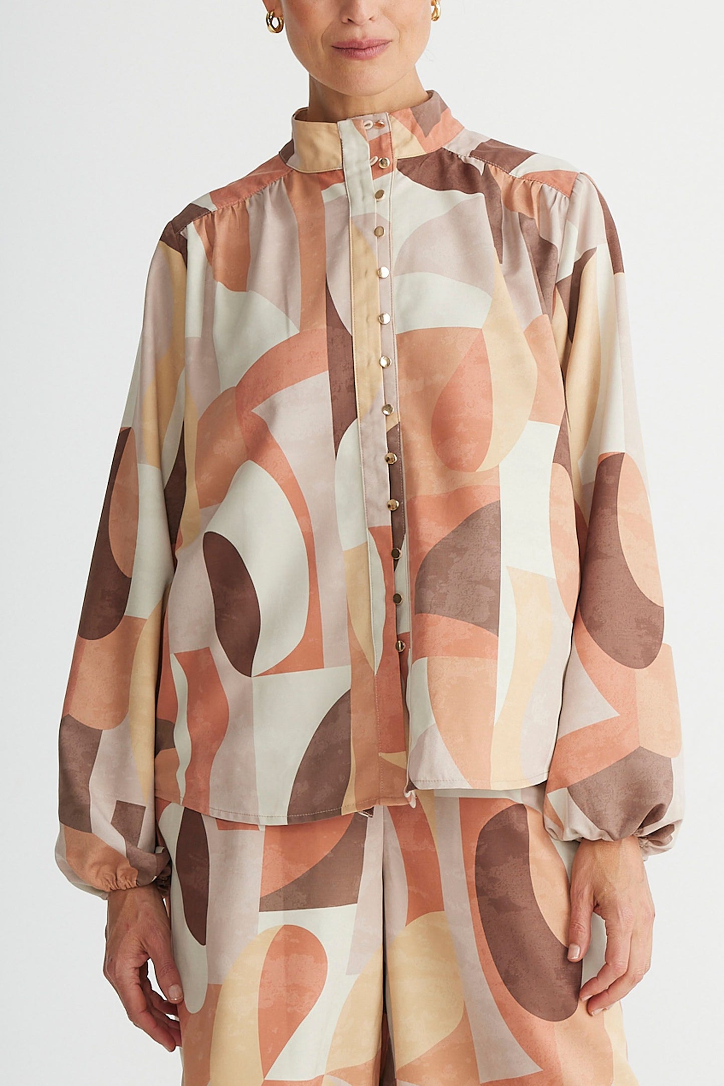 Brave and True Sylive Shirt - Earth Abstract