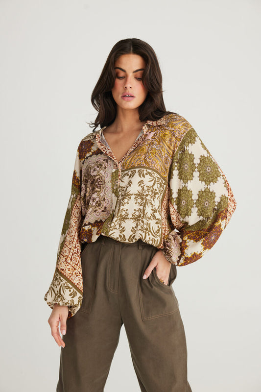 Talisman Hazel Shirt - Paisley Gardens