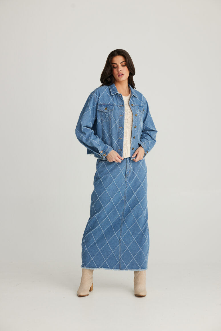 Talisman Macey Skirt - Denim