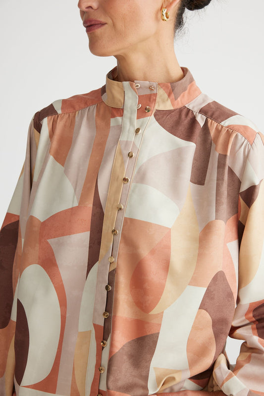 Brave and True Sylive Shirt - Earth Abstract