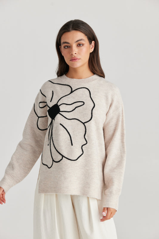 Diasy Says Primrose Knit - Natural