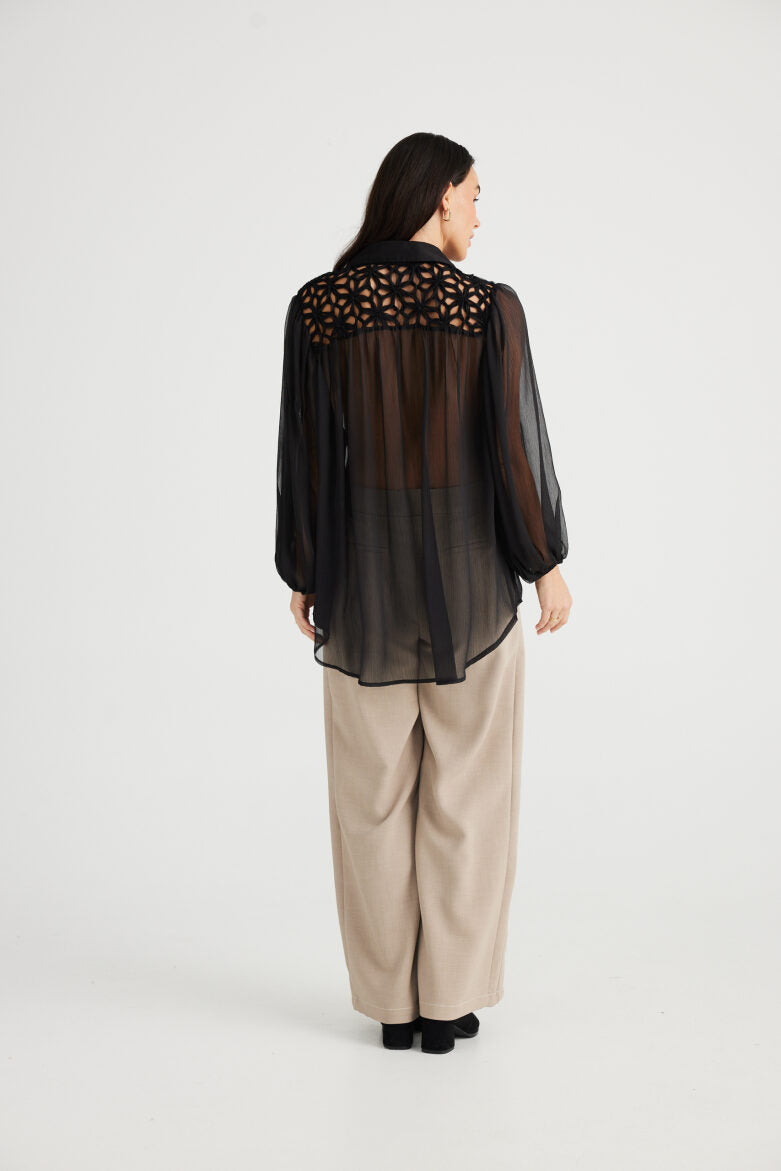 Brave and True Eden Shirt - Black