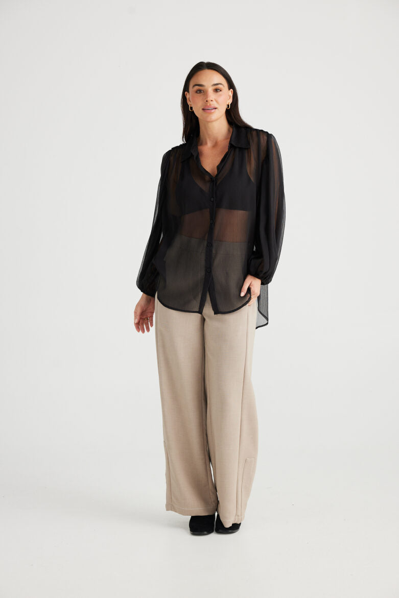 Brave and True Eden Shirt - Black
