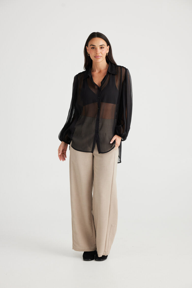 Brave and True Eden Shirt - Black
