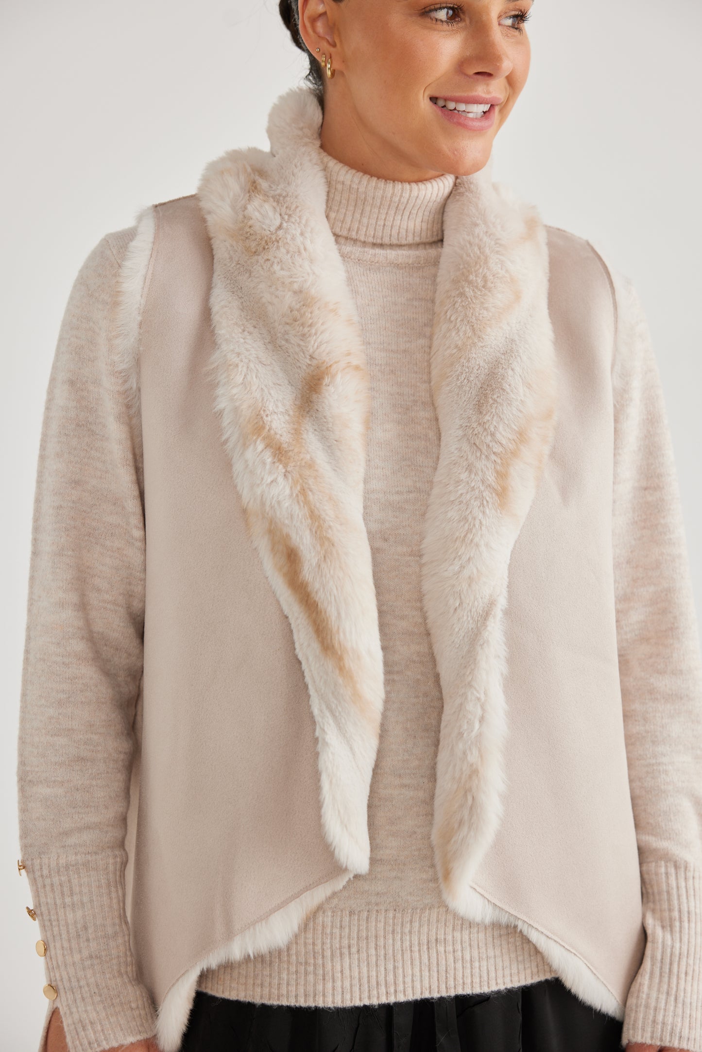 Brave and True Dover Vest- Vanilla