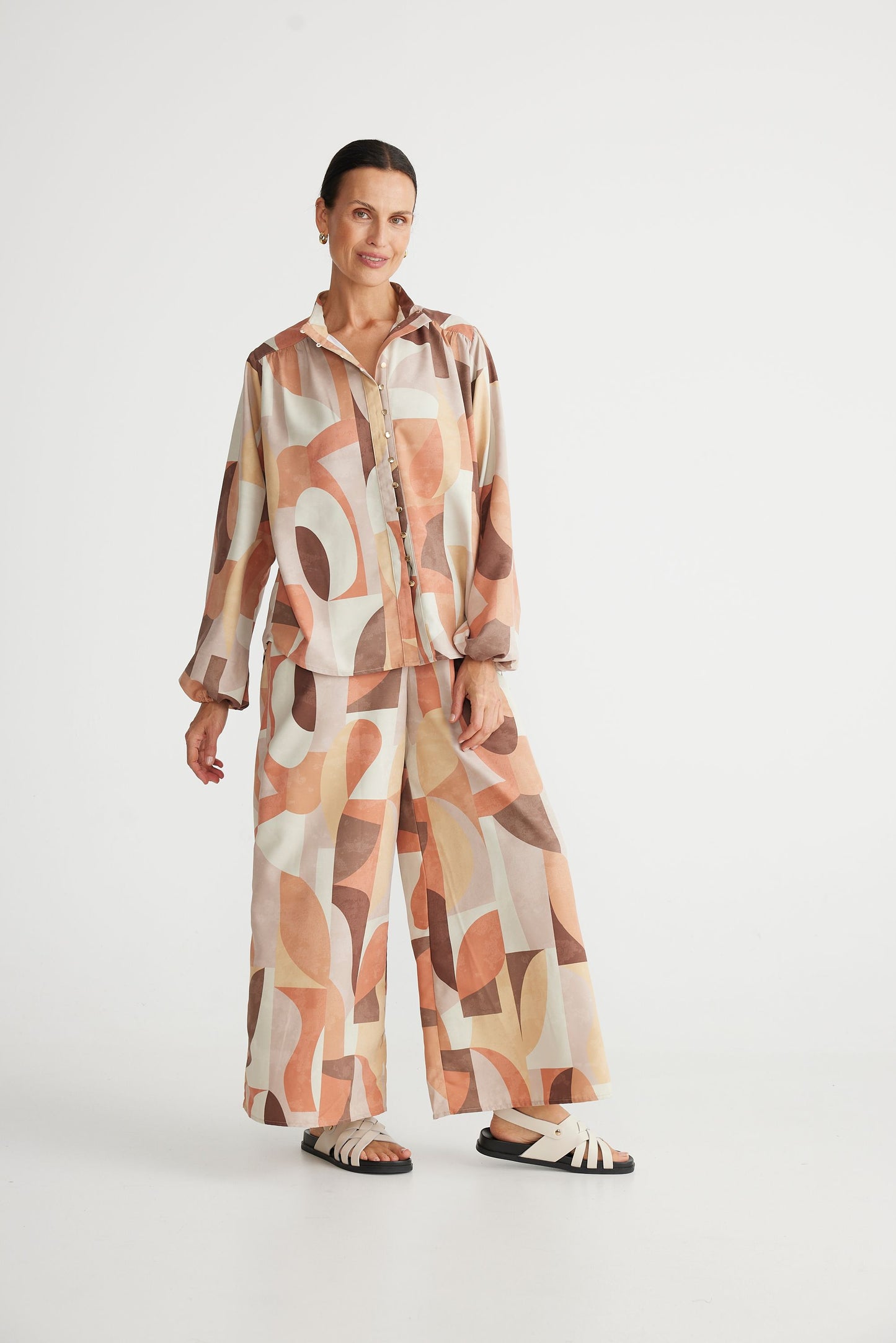 Brave and True Sylive Shirt - Earth Abstract
