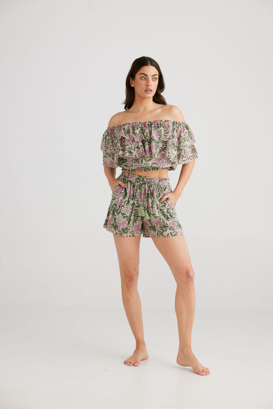 Talisman Odyssey Boxer Short - Lotus Vine