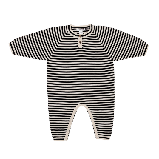 Grown Organic Star Suit - stripe
