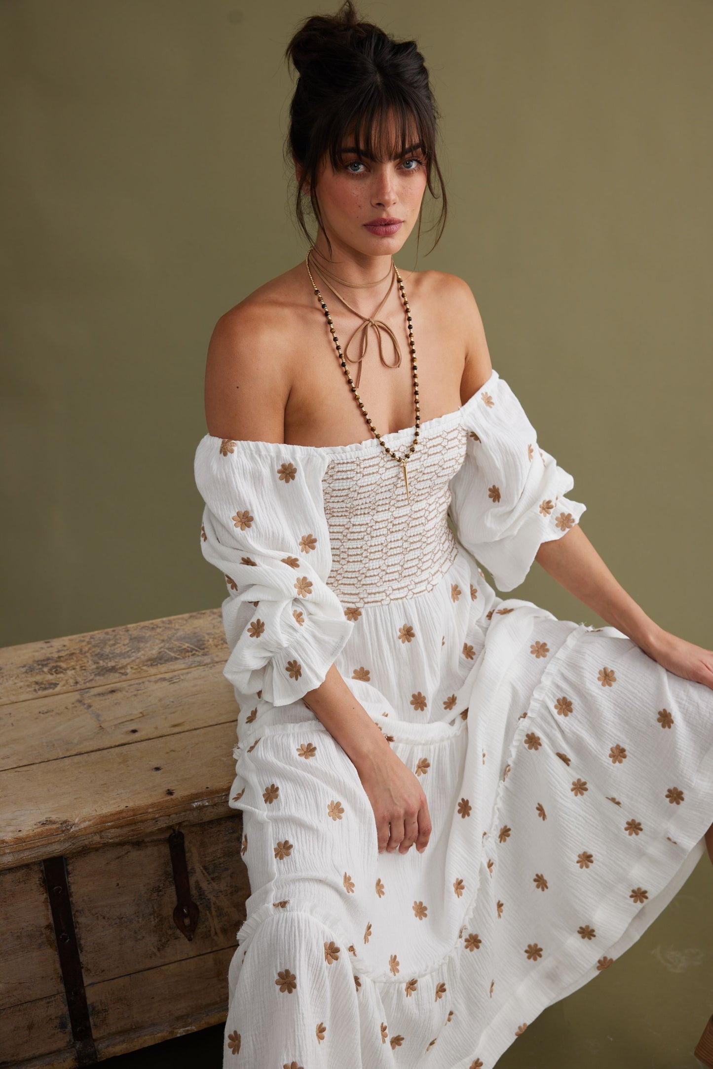 Talisman Savannah Dress - Parchment