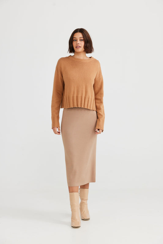 Daisy Says Zoe Knit - Biscuit