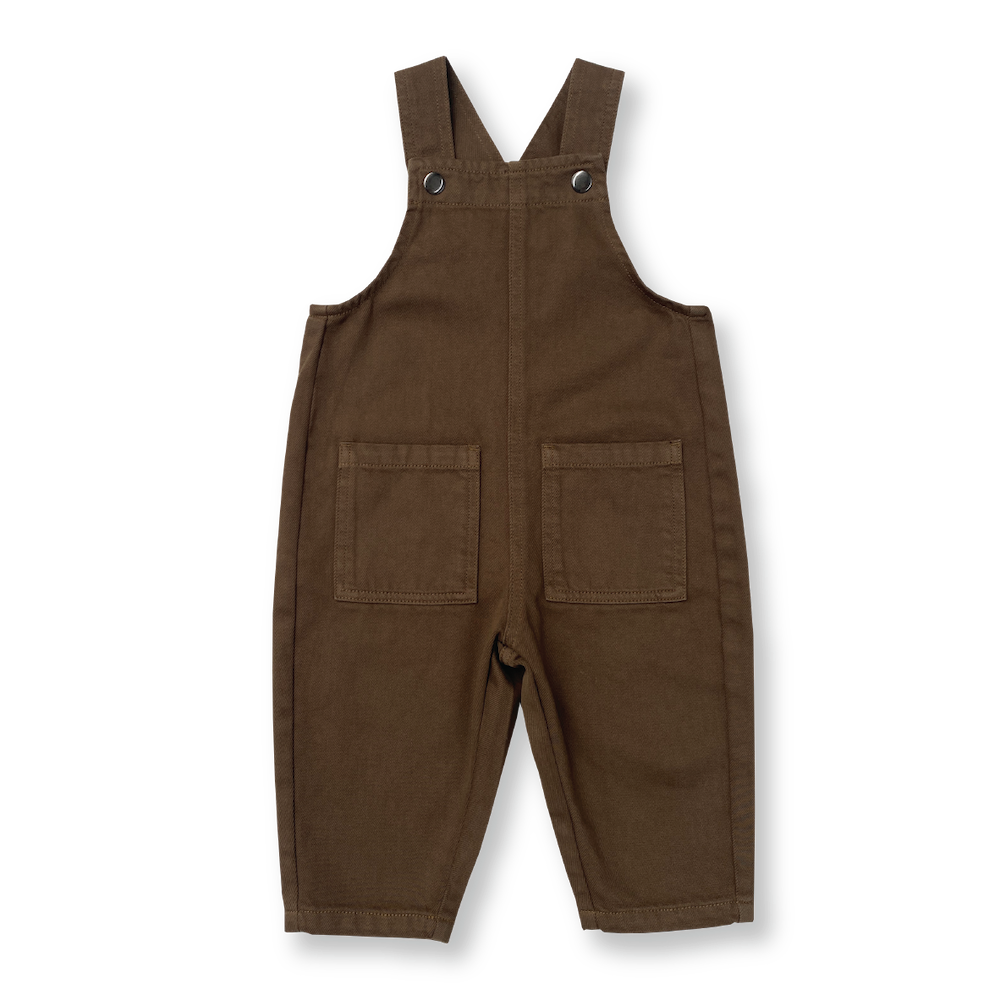 Grown Everyday Organic Denim Overalls - Clay