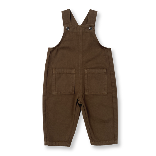 Grown Everyday Organic Denim Overalls - Clay