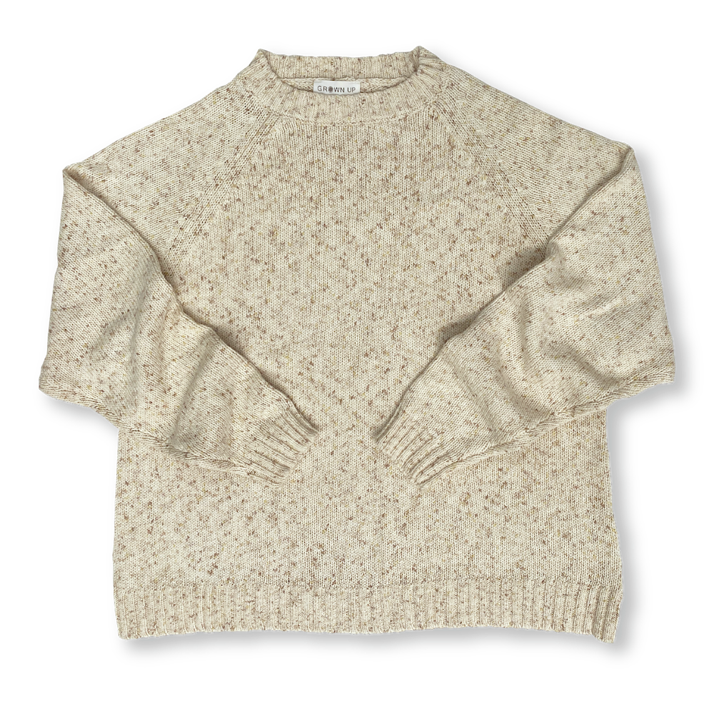 Grown up Womens Organic Funfetti Raglan Pull Over - Splice