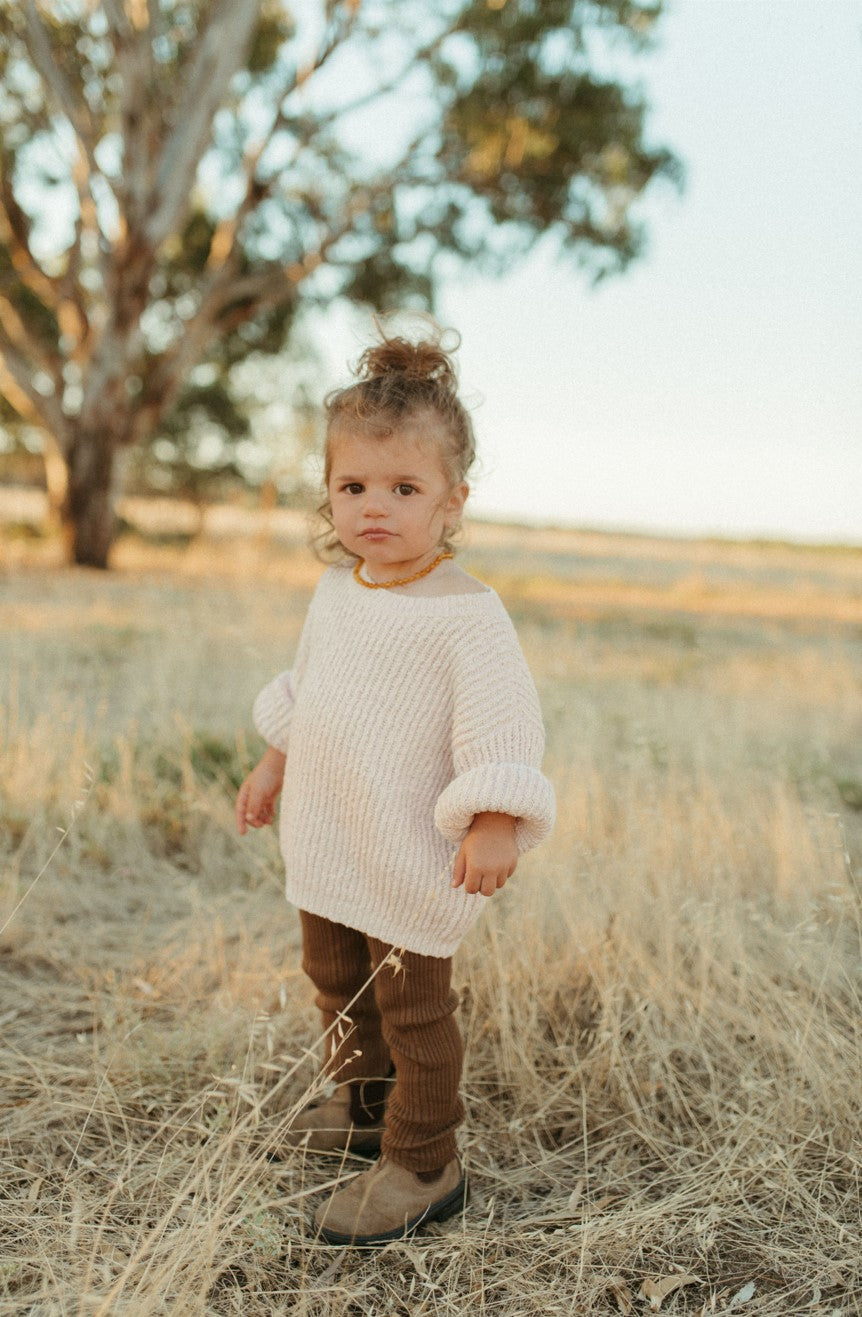 Grown Organic Ribbed Legging -Espresso