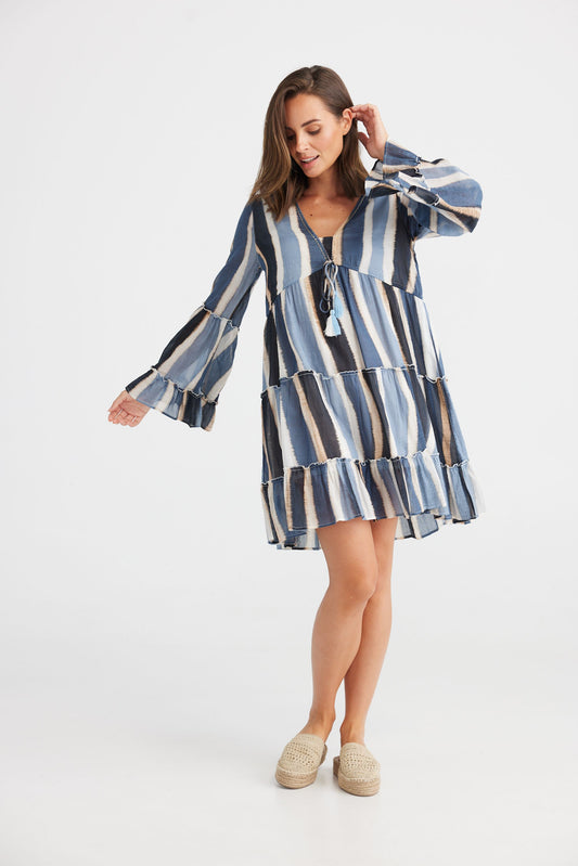 Holiday Enzo Dress - Horizon Stripe