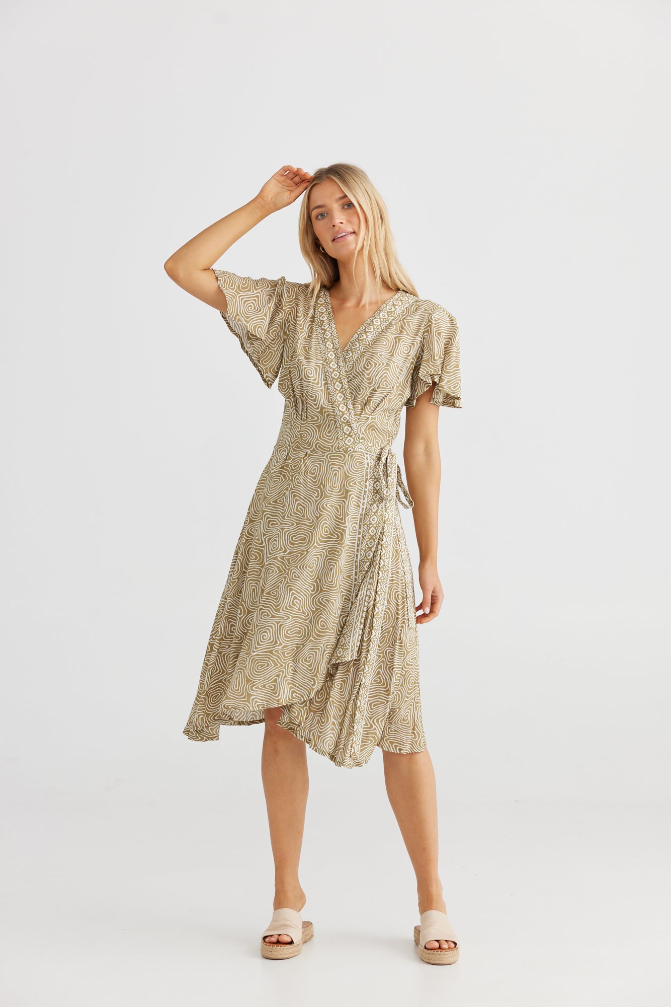The Shanty Mandalay Wrap Dress - Zellige