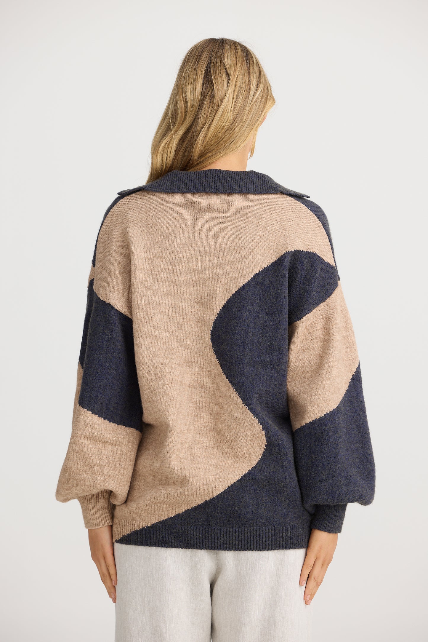 The Shanty Pedro Knit -Taupe Multi