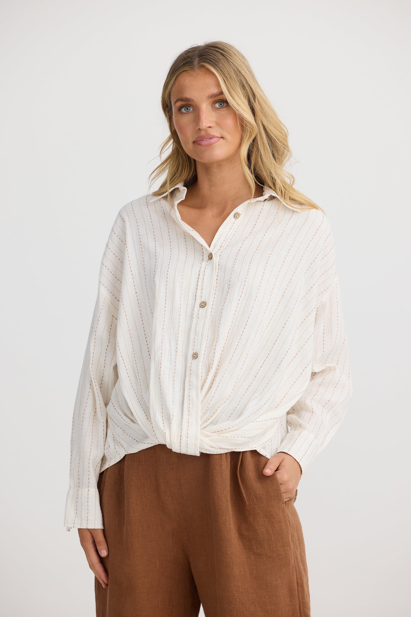 The Shanty Bonita Shirt - Ecuador Stripe