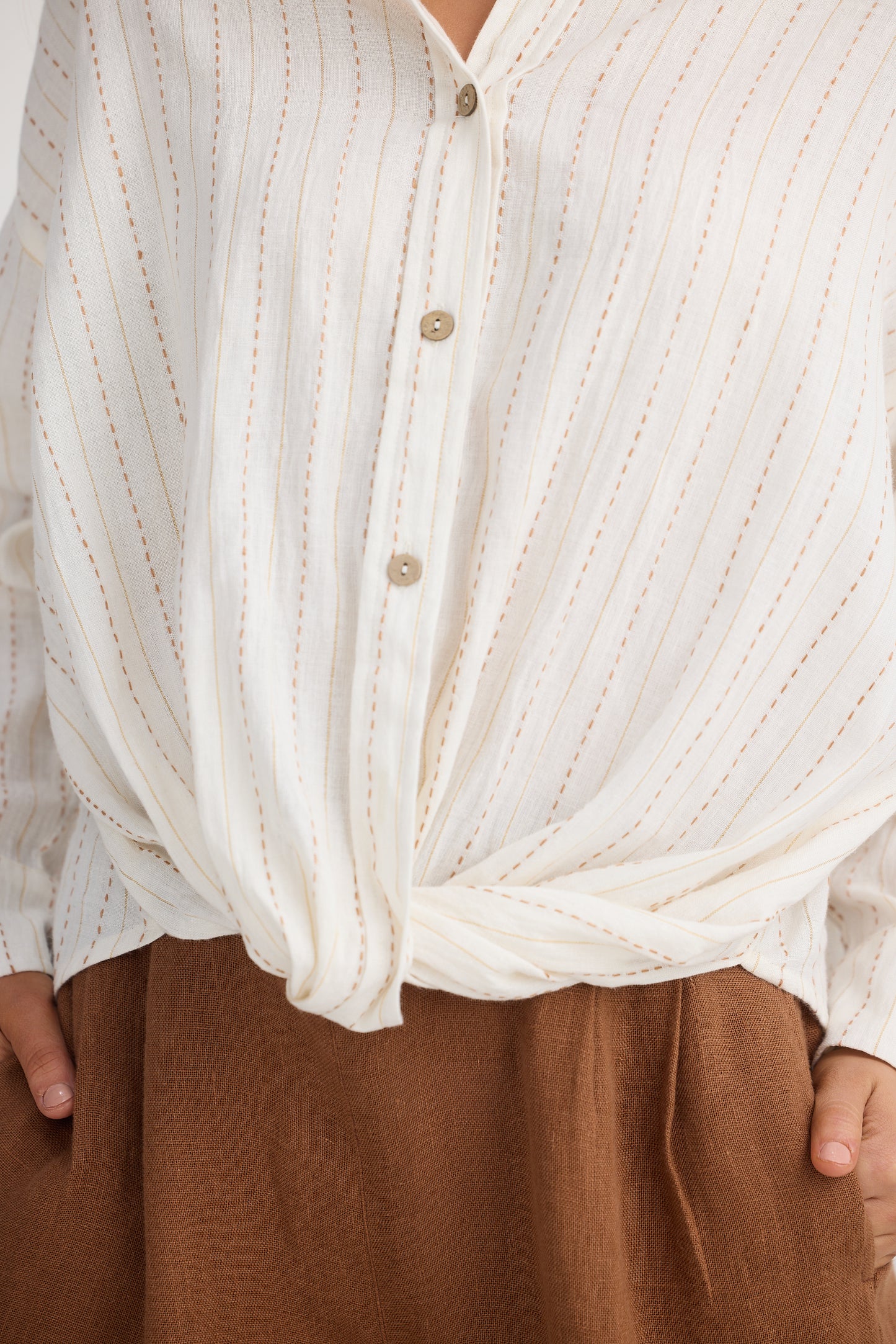 The Shanty Bonita Shirt - Ecuador Stripe