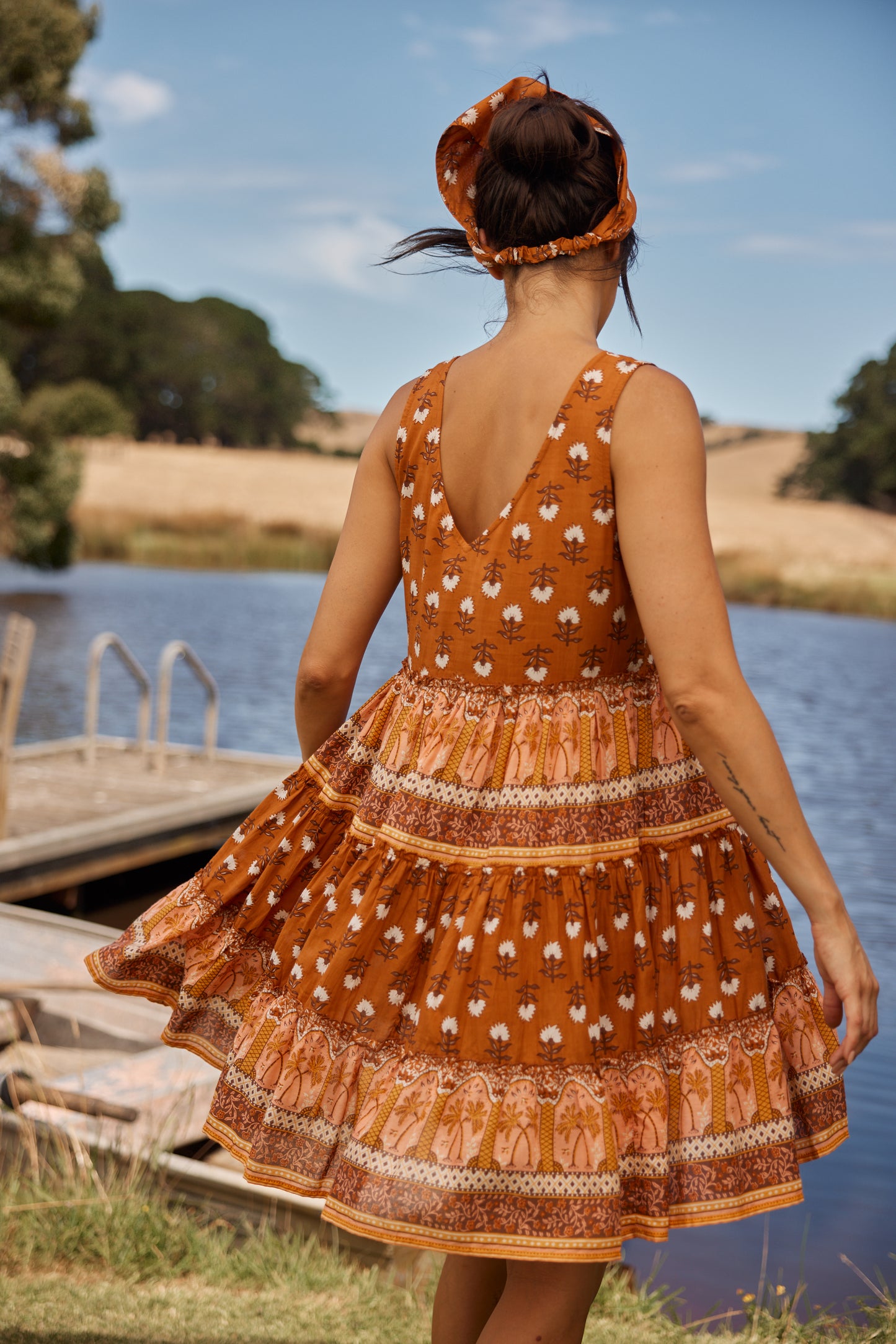 Talisman Lucky Charm Dress - Rada Spice