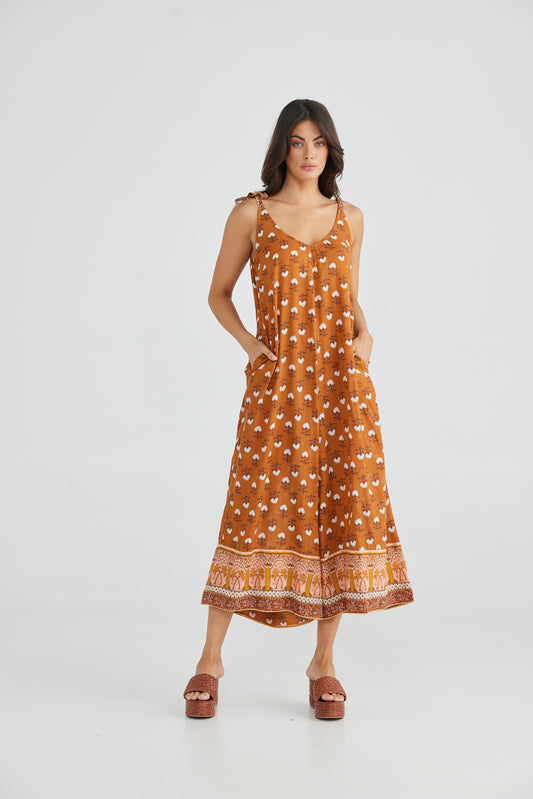 Talisman Temple Jumpsuit - Rada Spice