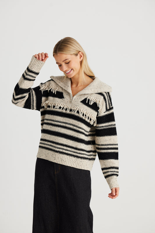 Talisman Inca Knit - Black Stripe