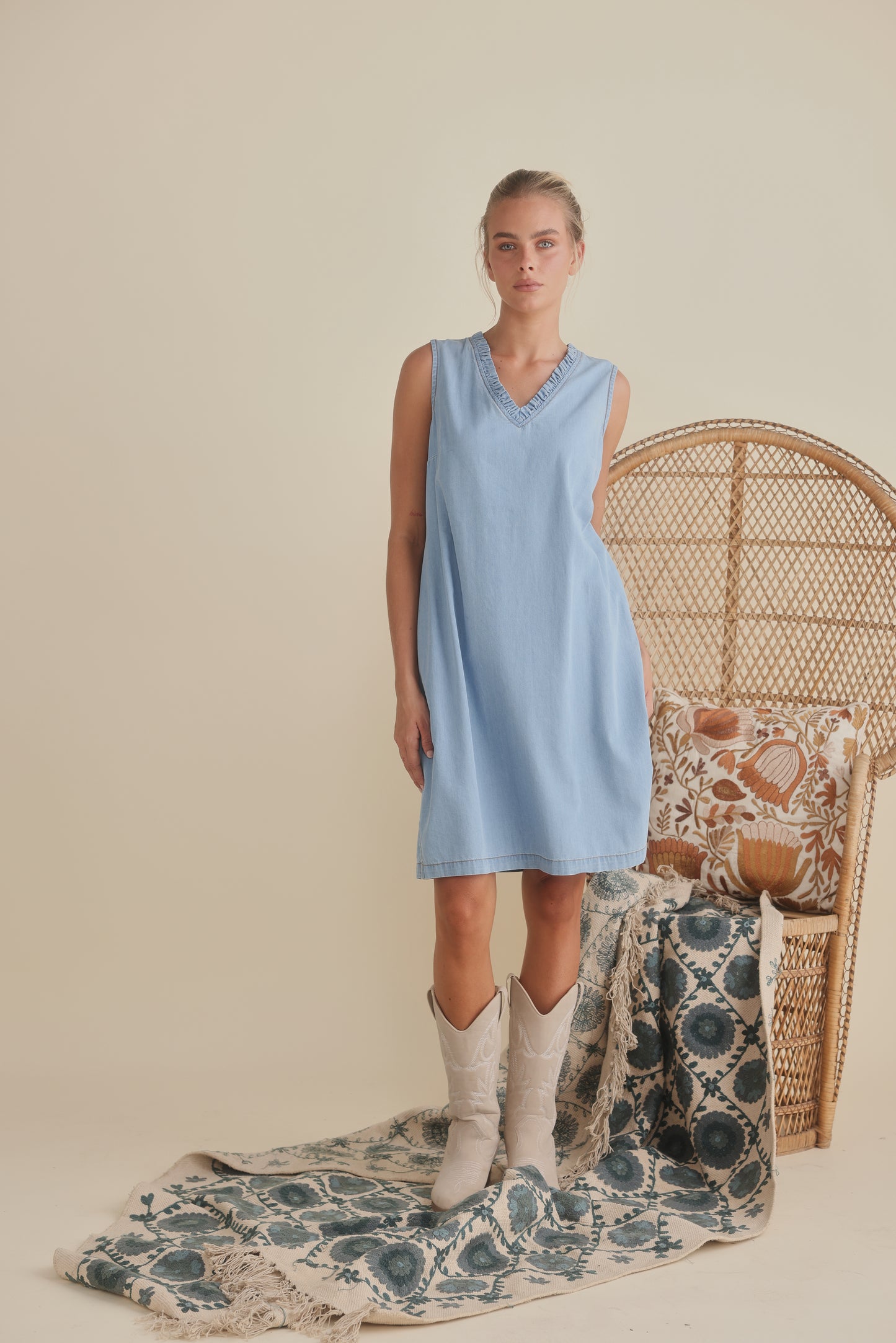 Talisman Vera Denim Dress - Light Denim