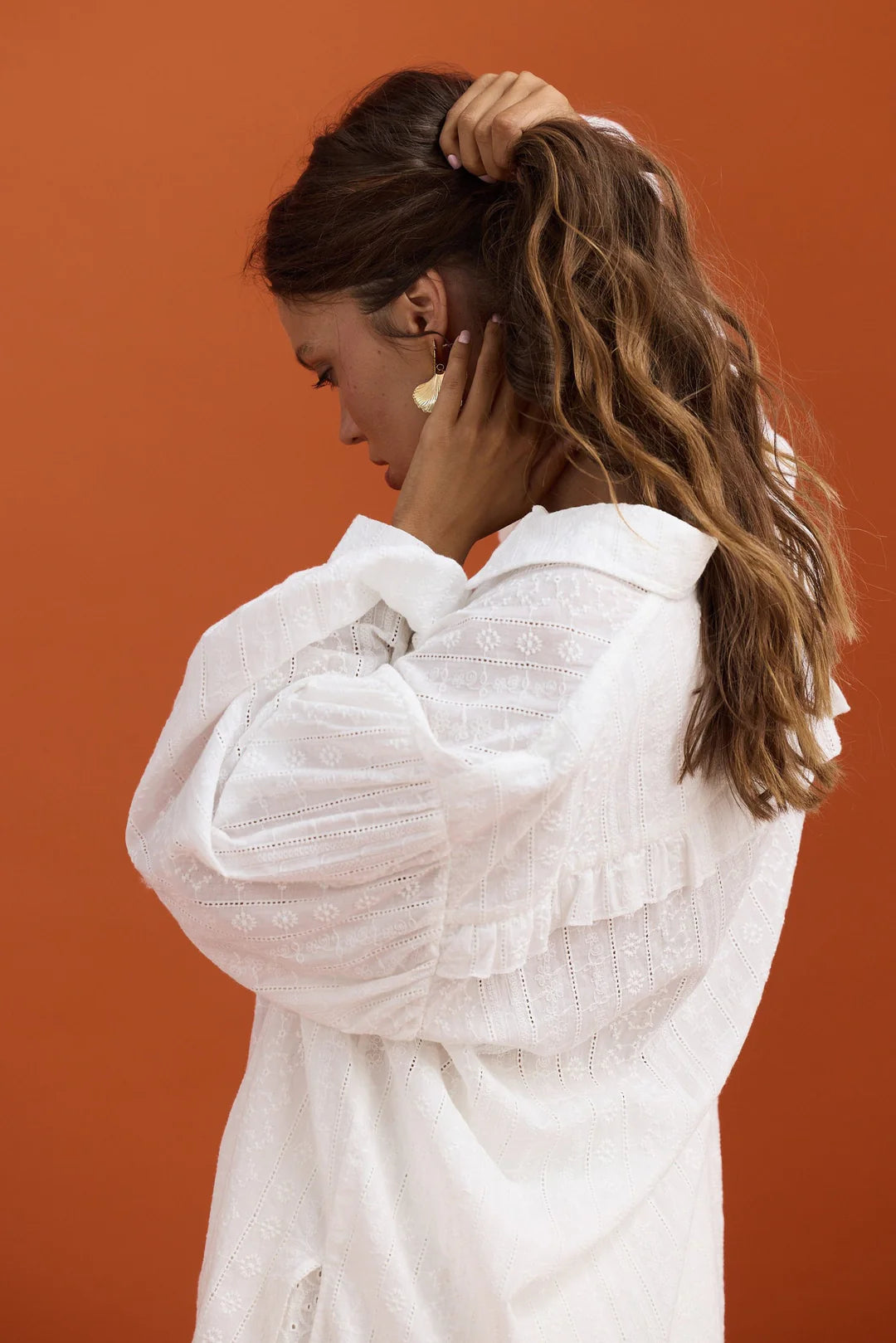 Talisman Dahlia Shirt - White