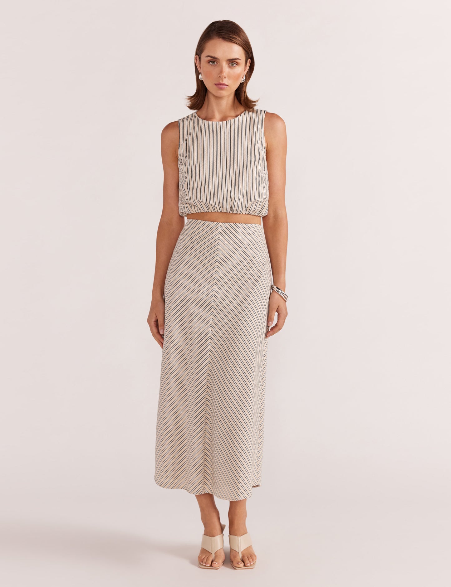 Staple the Lable Wren Top - Cream Stripe