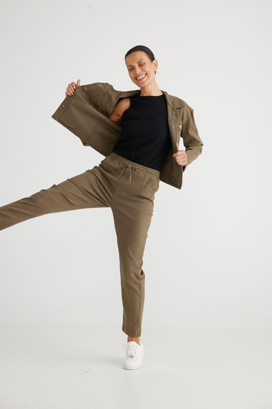 Brave and True Polo Pants - Deeo Moss