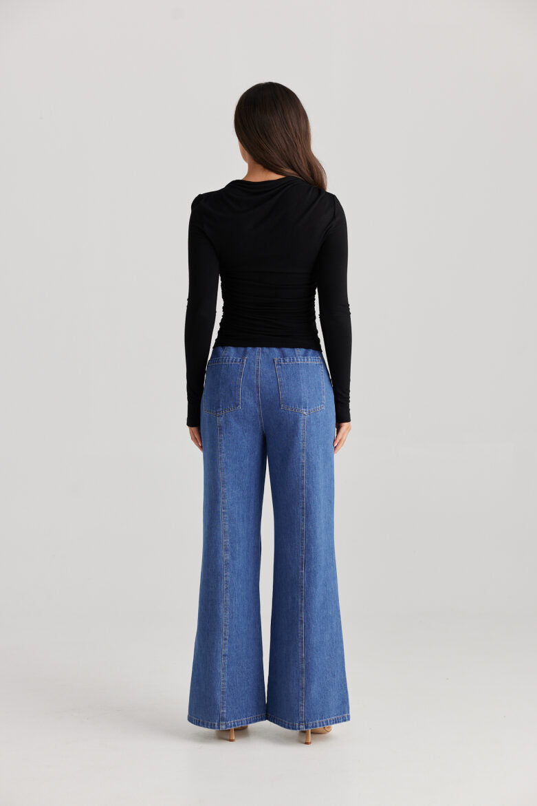 Daisy Says Defender Pants - Mid Denim