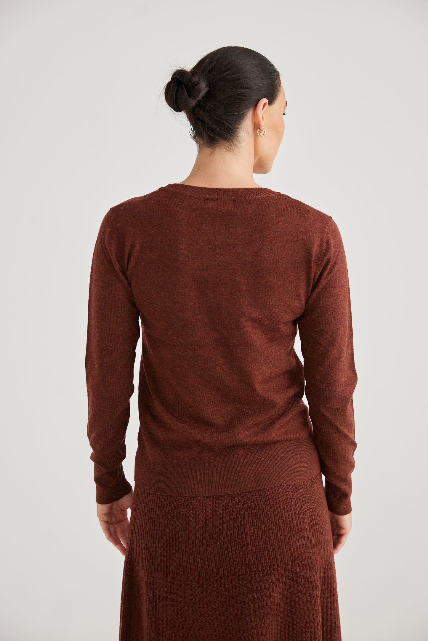 Brave and True Alamo Crew Neck - Rosewood