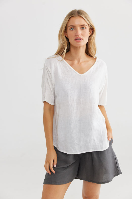 The Shanty Livomo Top - White