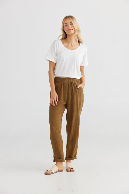 The Shanty Amalfi Pant - Basil