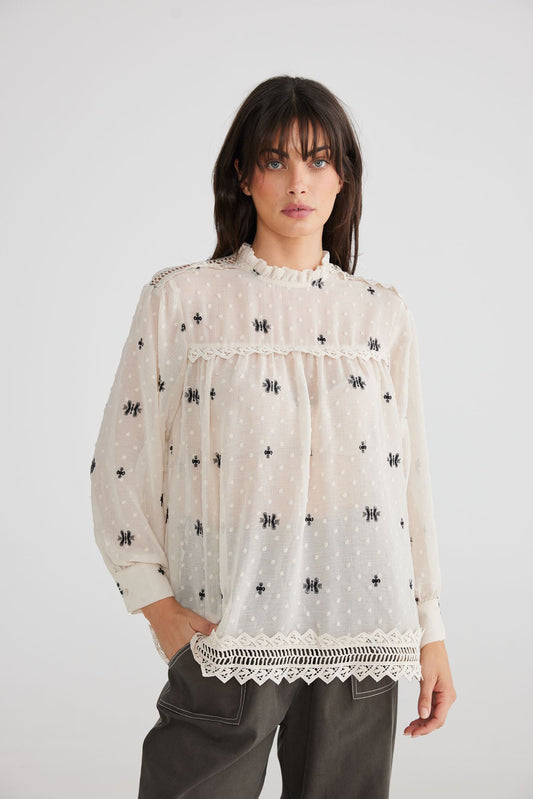 Talisman Ellidy Blouse - Ivory