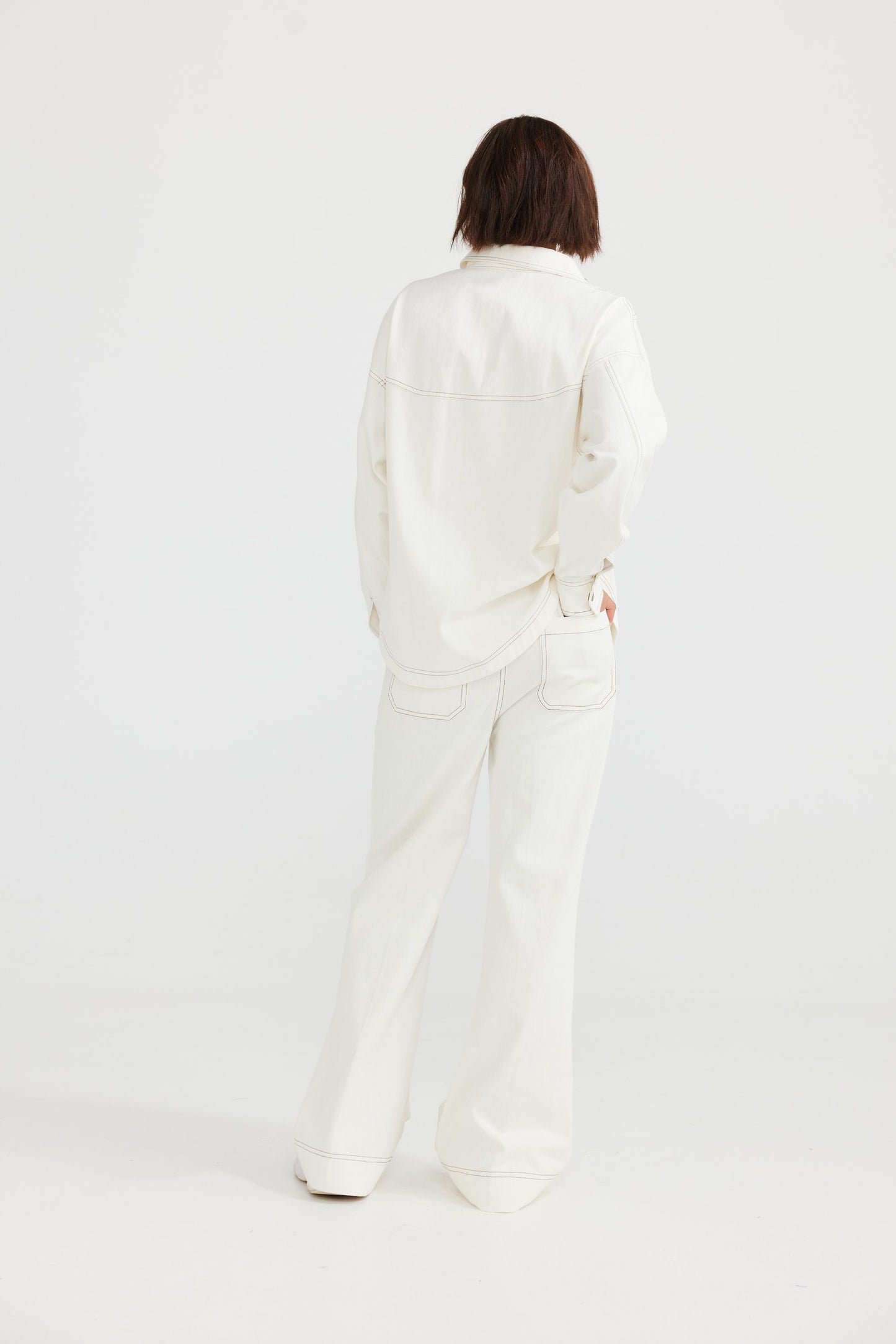 Daisy Says Violet Shirt - Chalk