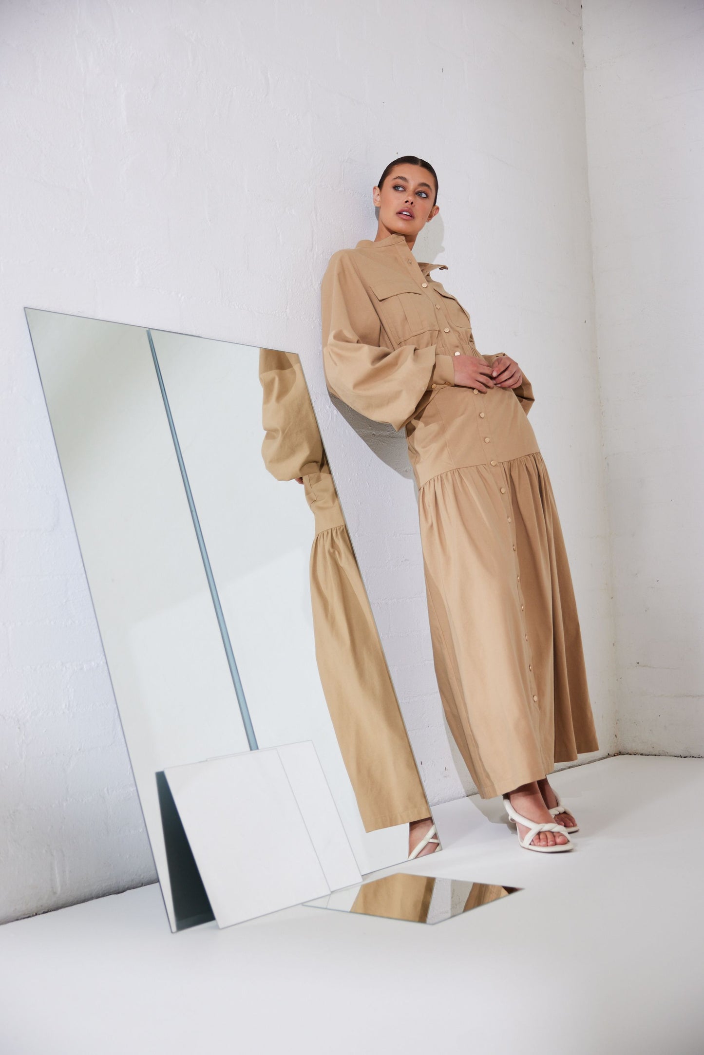 Daisy Says Billie Maxi Skirt - Biscuit