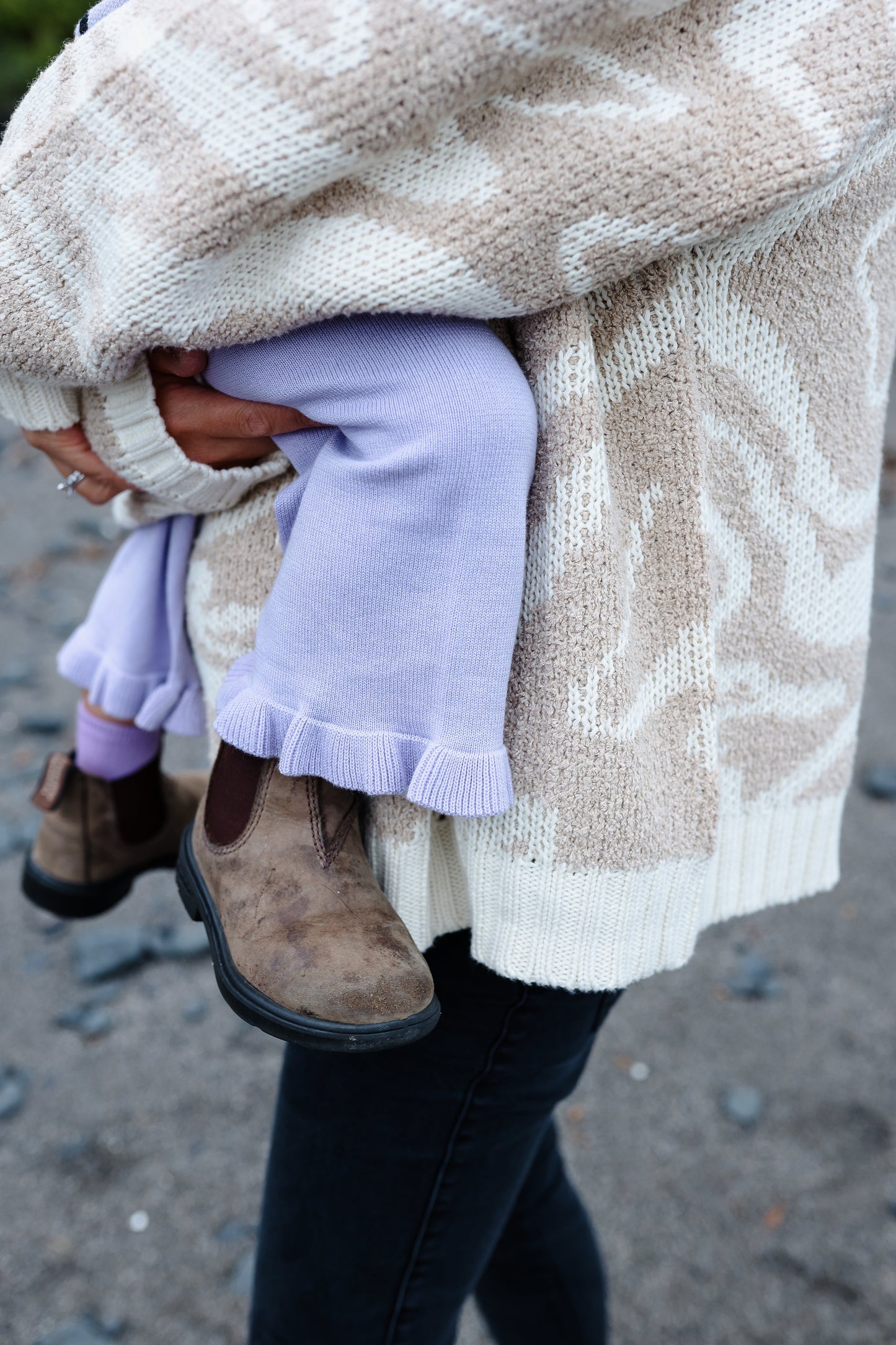 Grown Ladies Teddy Ripple Pull Over - Stone