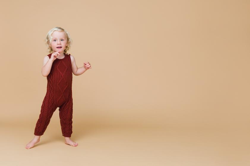 Grown Cable Knit One-Piece - Ketchup