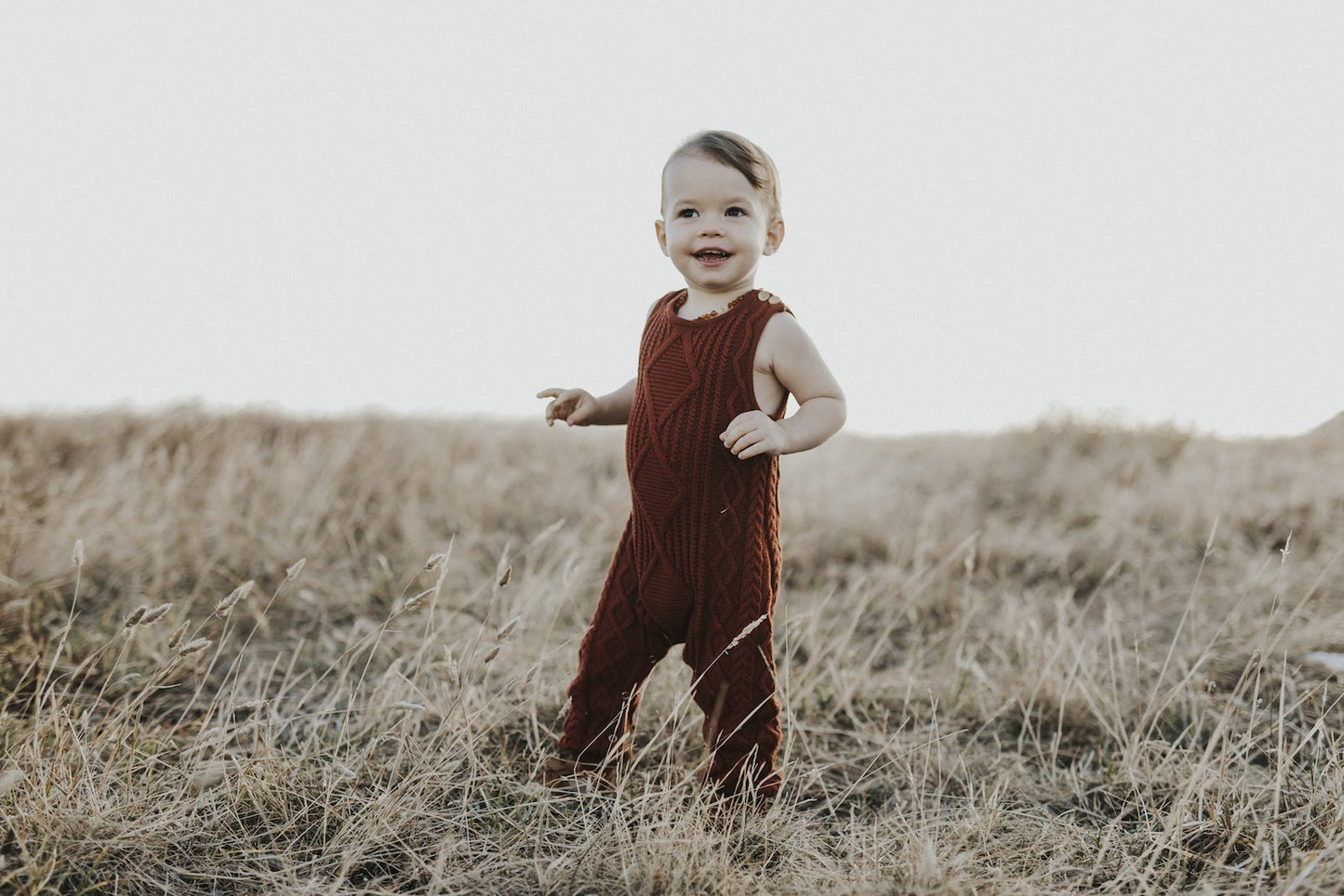 Grown Cable Knit One-Piece - Ketchup