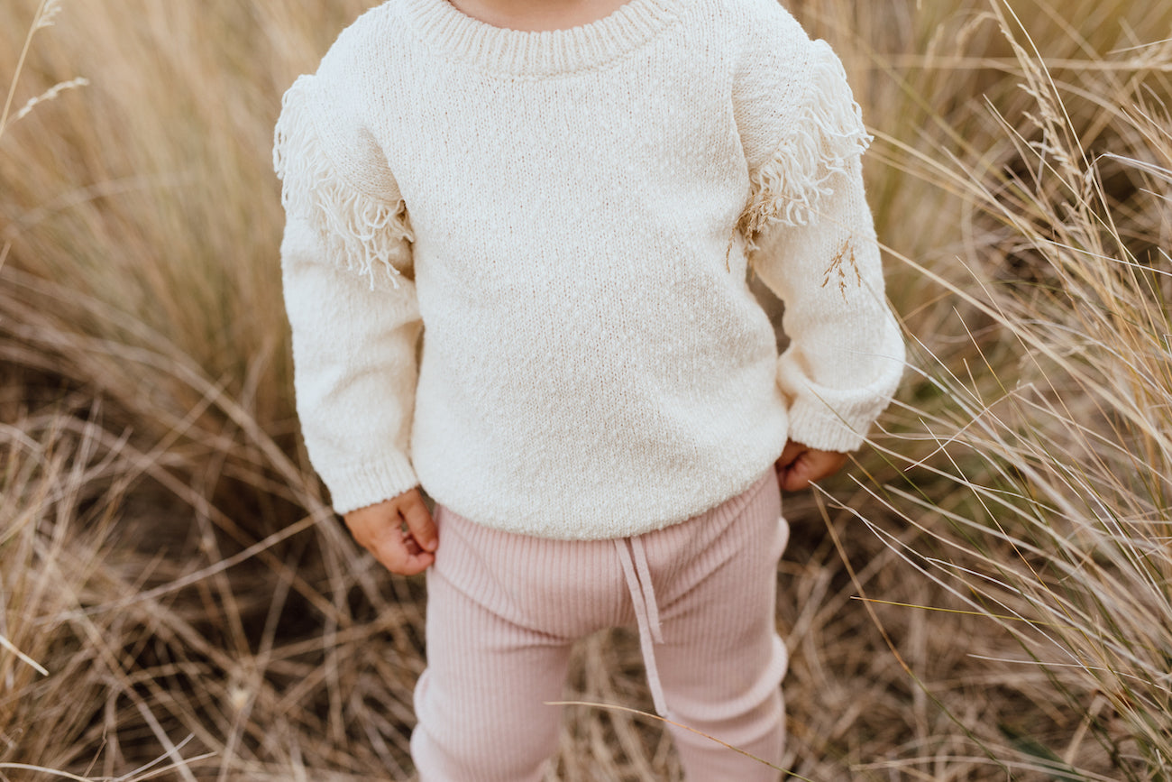 Grown- Frill Pull Over - Milk