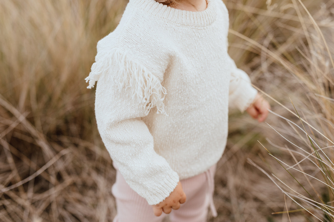 Grown- Frill Pull Over - Milk