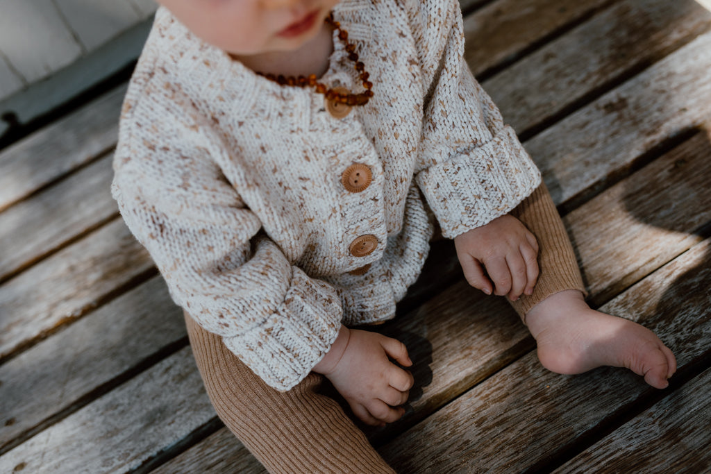 Funfetti Speckle Cardigan - Sand